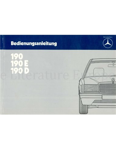 1985 MERCEDES BENZ 190 OWNERS MANUAL GERMAN