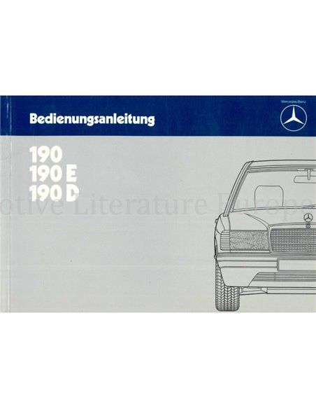 1985 MERCEDES BENZ 190 OWNERS MANUAL GERMAN