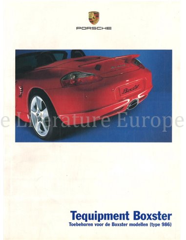 2006 PORSCHE BOXTER TEQUIPMENT BROCHURE DUTCH