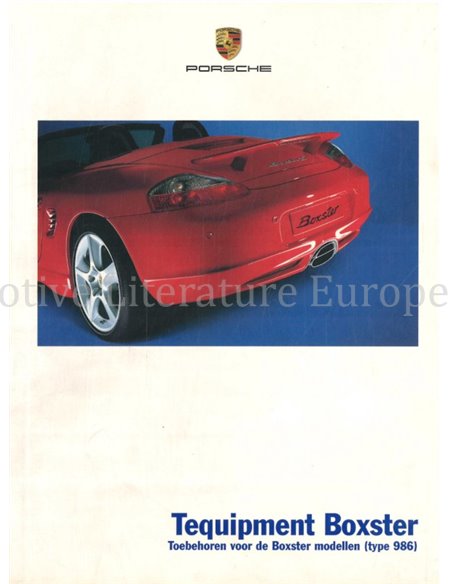 2006 PORSCHE BOXTER TEQUIPMENT BROCHURE DUTCH