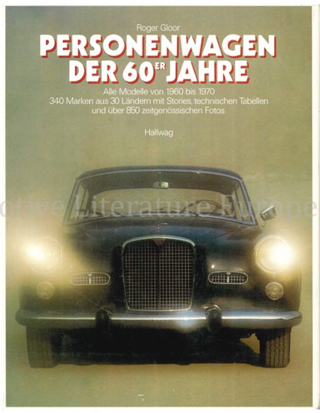 PERSONENWAGEN DER 60eR JAHRE (ALLE MODELLE VON 1960-BIS 1970)