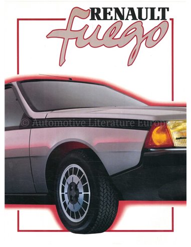 1984 RENAULT FUEGO PROSPEKT NIEDERLÄNDISCH