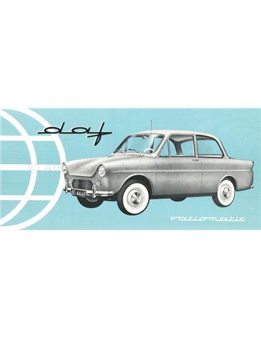 1961 DAF VARIOMATIC BROCHURE FRENCH