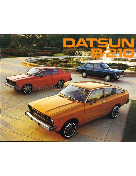 1976 DATSUN B-210 PROSPEKT ENGLISCH