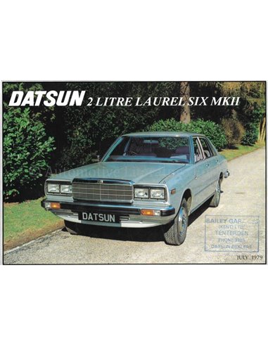 1979 DATSUN LAUREL SIX MKII PROSPEKT ENGLISCH