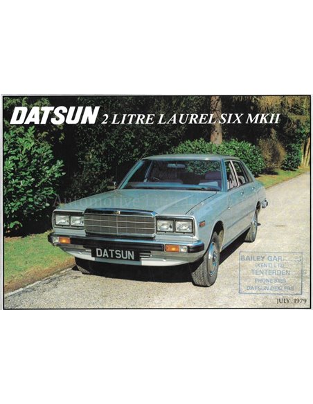 1979 DATSUN LAUREL SIX MKII BROCHURE ENGLISH