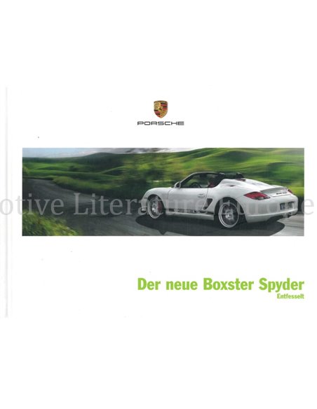 2010 PORSCHE BOXSTER SPYDER HARDCOVER PROSPEKT DEUTSCH