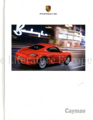 2008 PORSCHE CAYMAN HARDCOVER BROCHURE DUITS