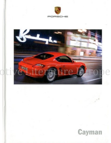 2008 PORSCHE CAYMAN HARDCOVER BROCHURE DUITS