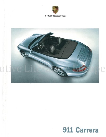 2006 PORSCHE 911 CARRERA HARDCOVER PROSPEKT FRANZÖSISCH