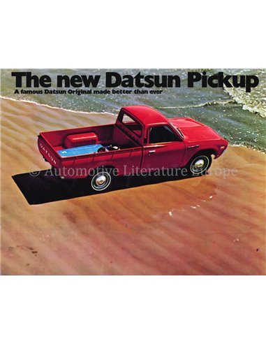 1973 DATSUN PICKUP 1600 PROSPEKT ENGLISCH