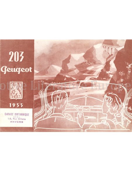 1955 PEUGEOT RANGE BROCHURE DUTCH