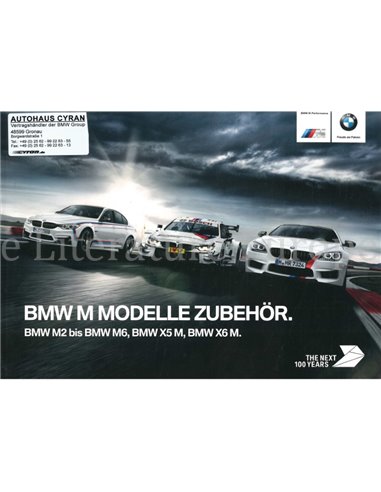 2016 BMW M MODELS | M PERFORMANCE ACCESSORIES BROCHURE GERMAN