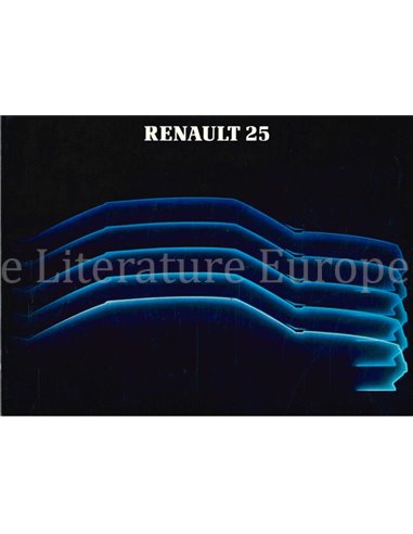 1987 RENAULT 25 OWNERS MANUAL DUTCH