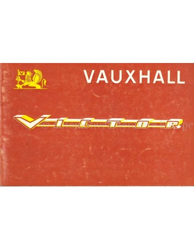 1962 VAUXHALL VICTOR BETRIEBSANLEITUNG NIEDERLÄNDISCH