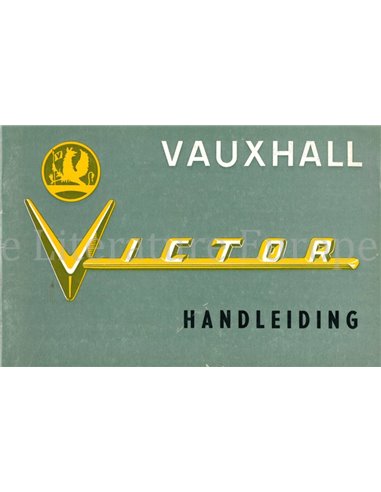 1963 VAUXHALL VICTOR BETRIEBSANLEITUNG NIEDERLÄNDISCH