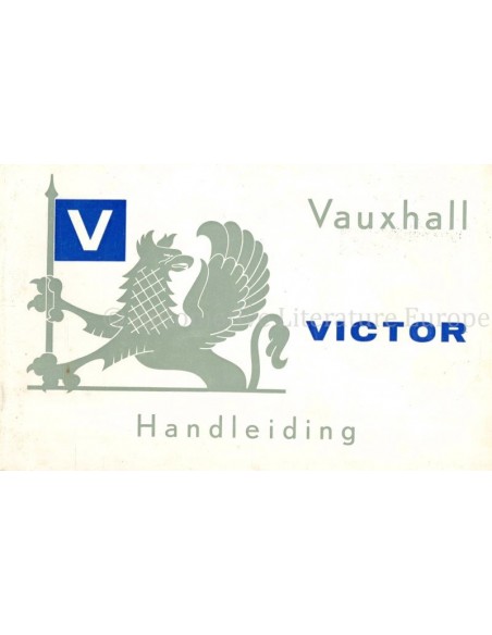 1961 VAUXHALL VICTOR BETRIEBSANLEITUNG NIEDERLÄNDISCH