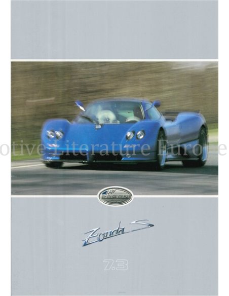 2002 PAGANI ZONDA S 7.3 BROCHURE