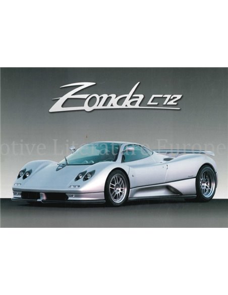 1999 PAGANI ZONDA C12 LEAFLET ITALIAN | ENGLISH