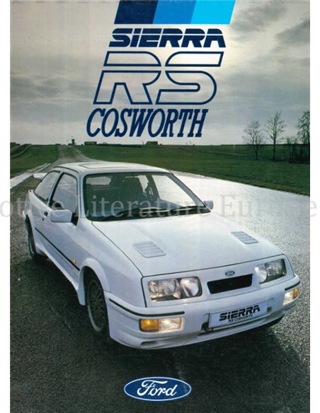 1986 FORD SIERRA RS COSWORTH PROSPEKT ENGLISCH