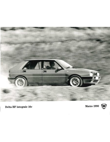 1990 LANCIA DELTA HF INTEGRALE 16V PRESS PHOTO