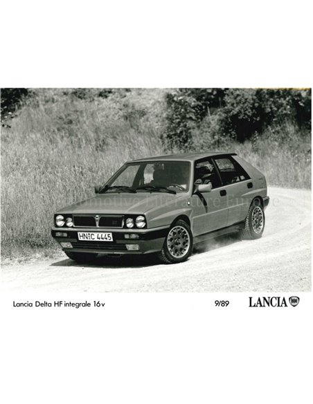 1989 LANCIA DELTA HF INTEGRALE 16V PRESS PHOTO