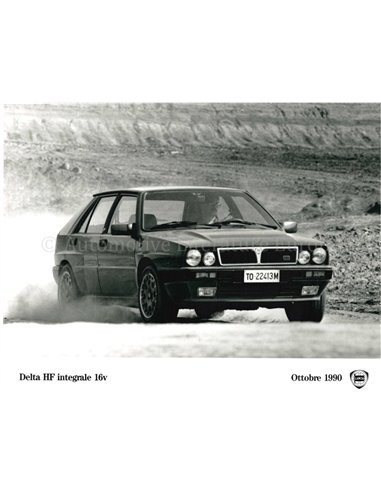 1990 LANCIA DELTA HF INTEGRALE 16V PRESS PHOTO