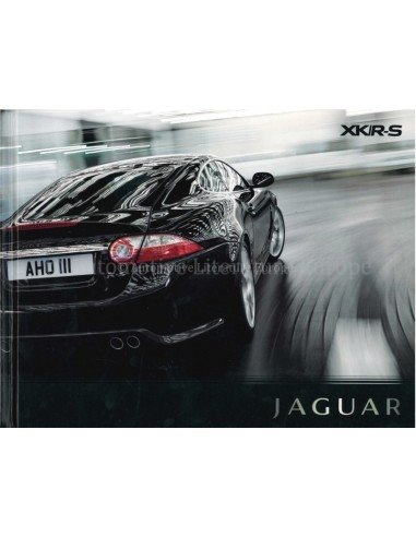 2008 JAGUAR XKR-S MEDIA HARDCOVER PROSPEKT ENGLISCH