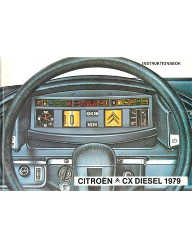 1979 CITROEN CX DIESEL OWNERS MANUAL SWEDISH