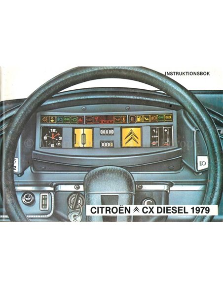 1979 CITROEN CX DIESEL INSTRUCTIEBOEKJE ZWEEDS