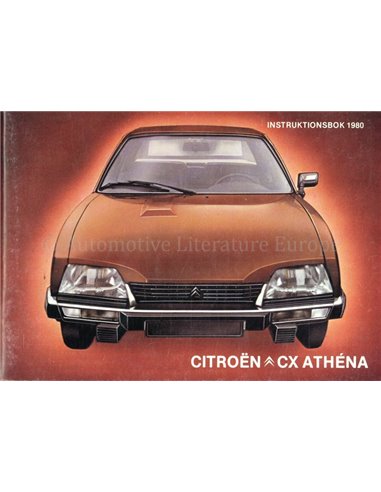 1980 CITROEN CX ATHENA BETRIEBSANLEITUNG SWEDISCH