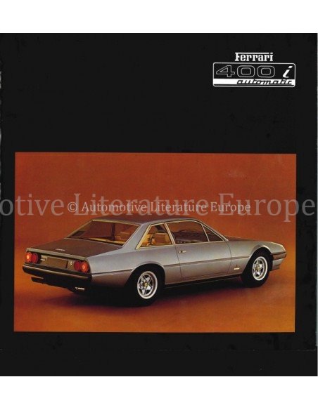 1981 FERRARI 400I AUTOMATIC BROCHURE 202/81