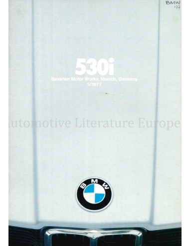 1977 BMW 5 SERIES BROCHURE ENGLISH (US)