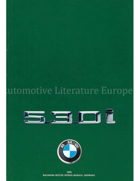 1976 BMW 5 SERIE BROCHURE ENGELS (USA)