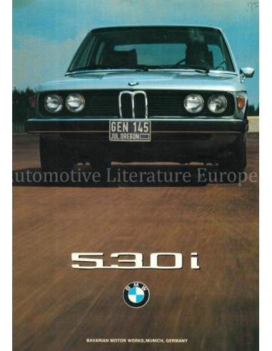 1974 BMW 5 SERIE BROCHURE ENGELS (USA)