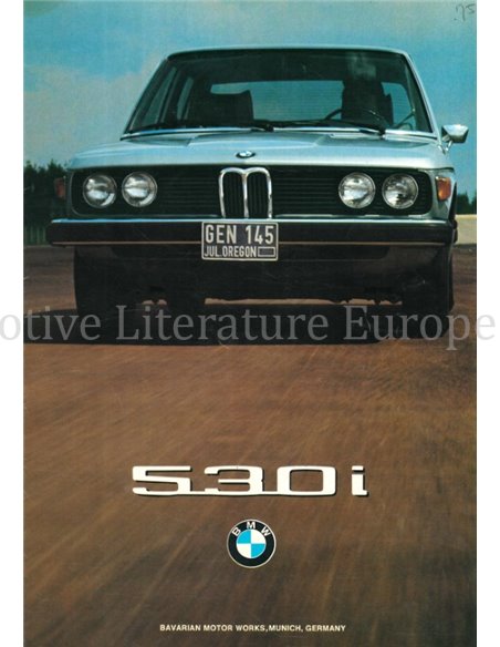 1974 BMW 5 SERIE BROCHURE ENGELS (USA)