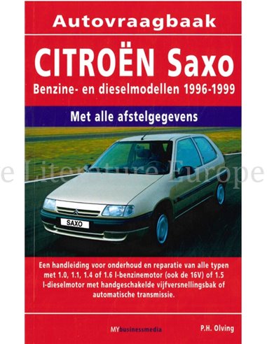 1996 - 1998 CITROËN SAXO BENZIN | DIESEL REPARATURANLEITUNG NIEDERLÄNDISCH