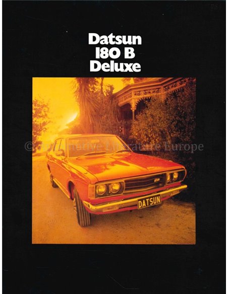 1977 DATSUN 180 PROSPEKT ENGLISCH