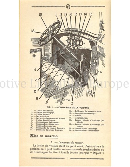 1932 CITROËN C4G SERIE MFP INSTRUCTIEBOEKJE FRANS