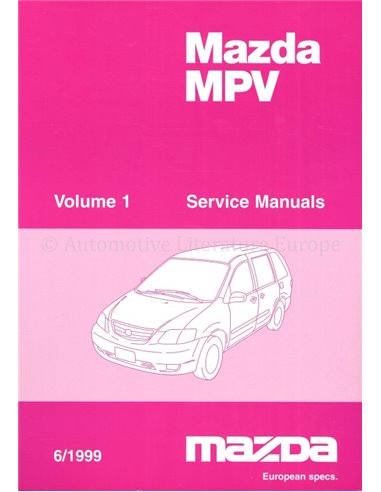 1999 MAZDA MAZDA MPV  WORKSHOP MANUAL DUTCH