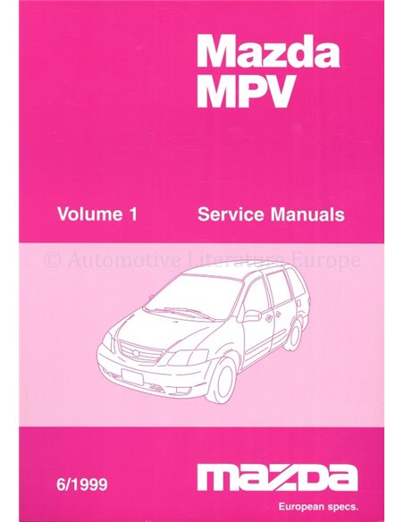 1999 MAZDA MAZDA MPV WERKSTATTHANDBUCH ENGLISCH