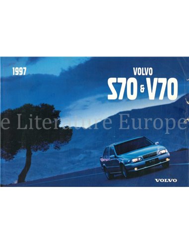 1997 VOLVO S70 | V70 BETRIEBSANLEITUNG NIEDERLÄNDISCH