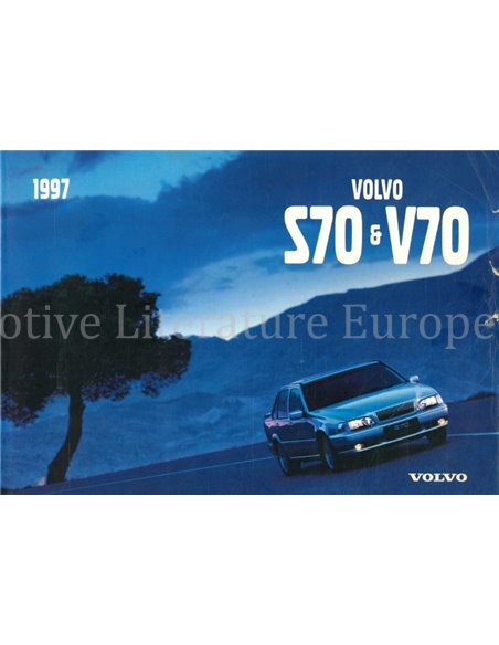 1997 VOLVO S70 | V70 BETRIEBSANLEITUNG NIEDERLÄNDISCH