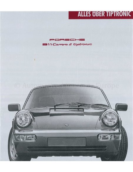 1990 PORSCHE 911 CARRERA 2 PROSPEKT ENGLISCH