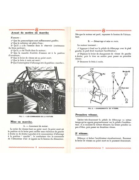 1928 CITROËN B14 & B15 INSTRUCTIEBOEKJE FRANS