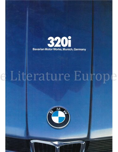 1980 BMW 320i BROCHURE ENGELS (USA)