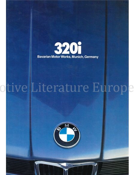 1980 BMW 320i BROCHURE ENGELS (USA)