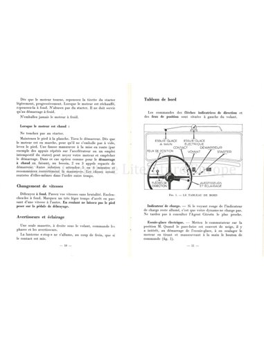 1952 CITROËN LES 45 BETRIEBSANLEITUNG FRANZÖSISCH