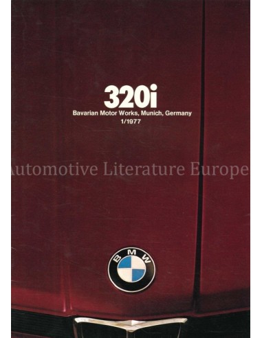 1976 BMW 3 SERIE BROCHURE ENGELS (USA)