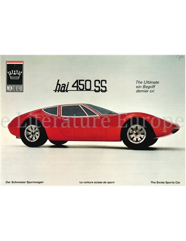 1970 MONTEVERDI HAI 450SS LEAFLET